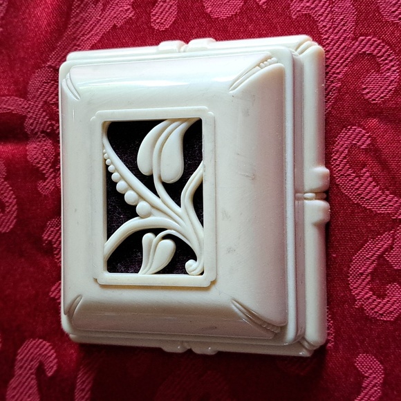 Vintage 1950s  Sterling Rosary and Celluloid Rosary Box - Picture 1 of 8